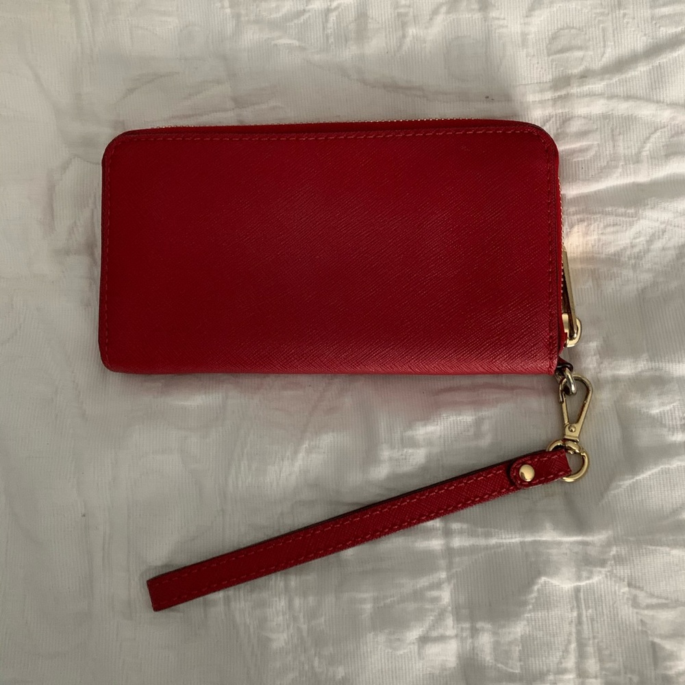 Red Michael Kors Wristlet - Picture 3 of 5